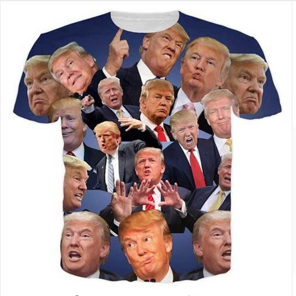 T Shirt Hot Trump 3D Slim Fit Brand Clothing Casual Streetwear Mens T Shirts Fashion 2017 Donald Trump Fitness Jersey S-5XL