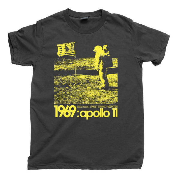 Men 2019 New Short Sleeve STANLEY KUBRICK Apollo 11 T Shirt 2001 Space Odyssey Tee Blu Ray DVD Poster Cotton T-Shirts