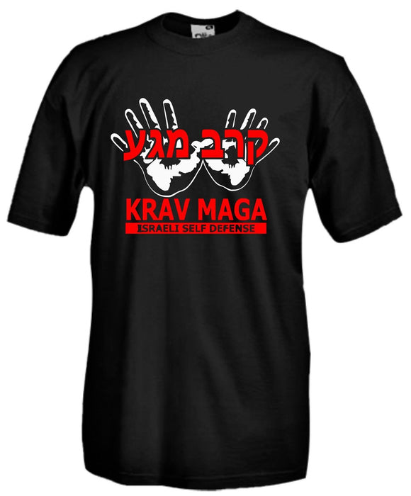 T-shirt Krav Maga J824 Maglietta Israeli Self Defend Maglia Special Forces  harajuku  streetwear  t shirts
